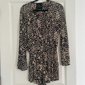 Blue Life Romper - Animal Print - Small